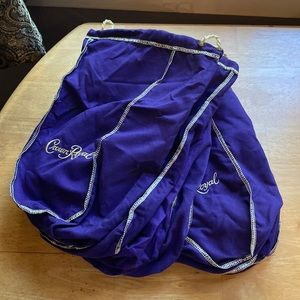 Lot of 10 Crown Royal Bags Drawstring Velvet Felt Bag Pouch Holder Liquor